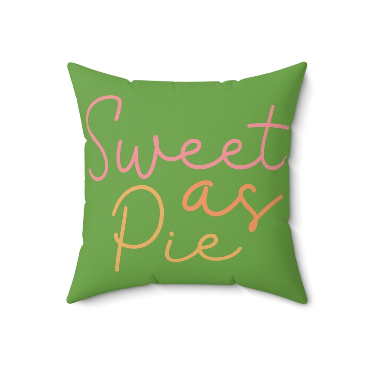 Sweet as Pie Faux Suede Square Pillow