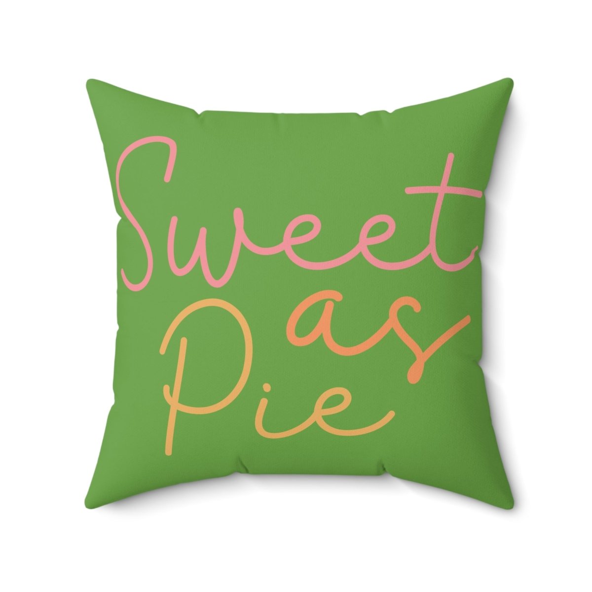 Sweet as Pie Faux Suede Square Pillow