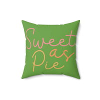 Sweet as Pie Faux Suede Square Pillow