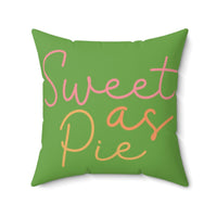 Sweet as Pie Faux Suede Square Pillow