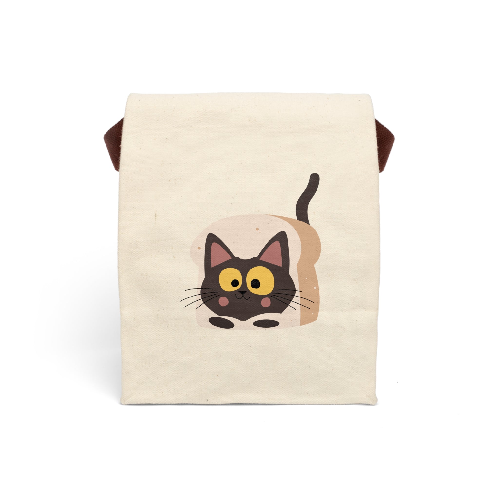 The Carb Cat Canvas Lunch Bag With Strap