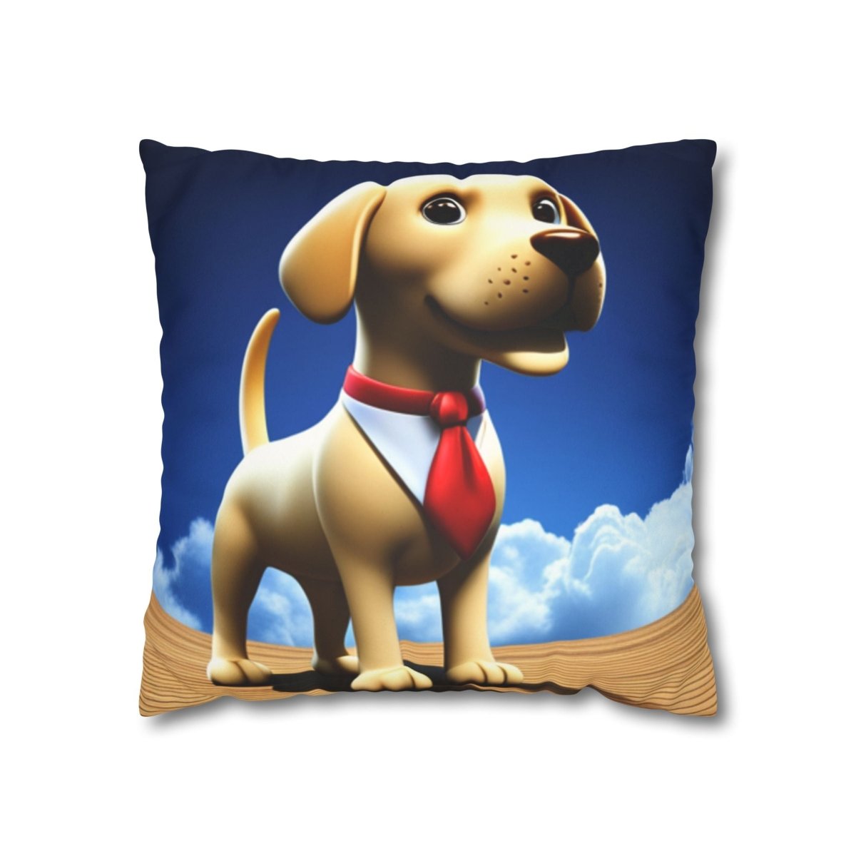 The Executive Canine Faux Suede Square Pillowcase