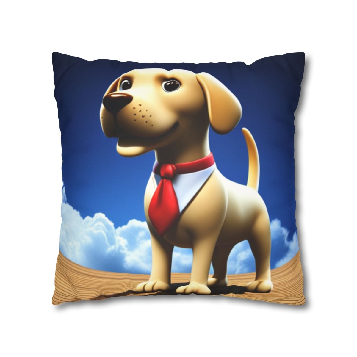 The Executive Canine Faux Suede Square Pillowcase