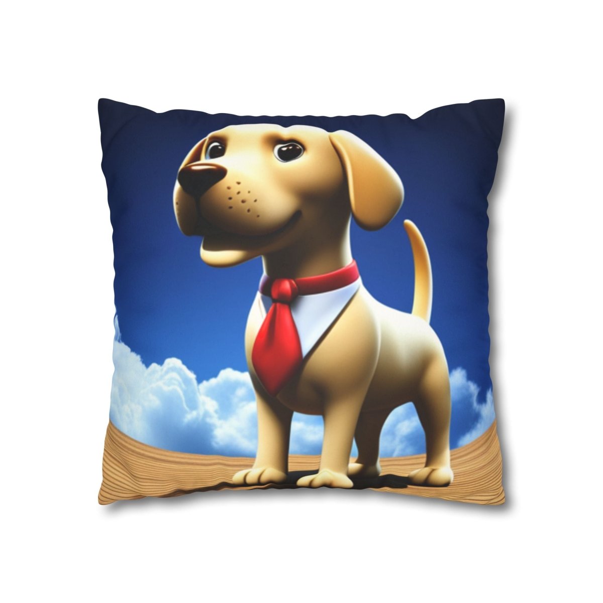 The Executive Canine Faux Suede Square Pillowcase