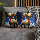 The Executive Canine Faux Suede Square Pillowcase