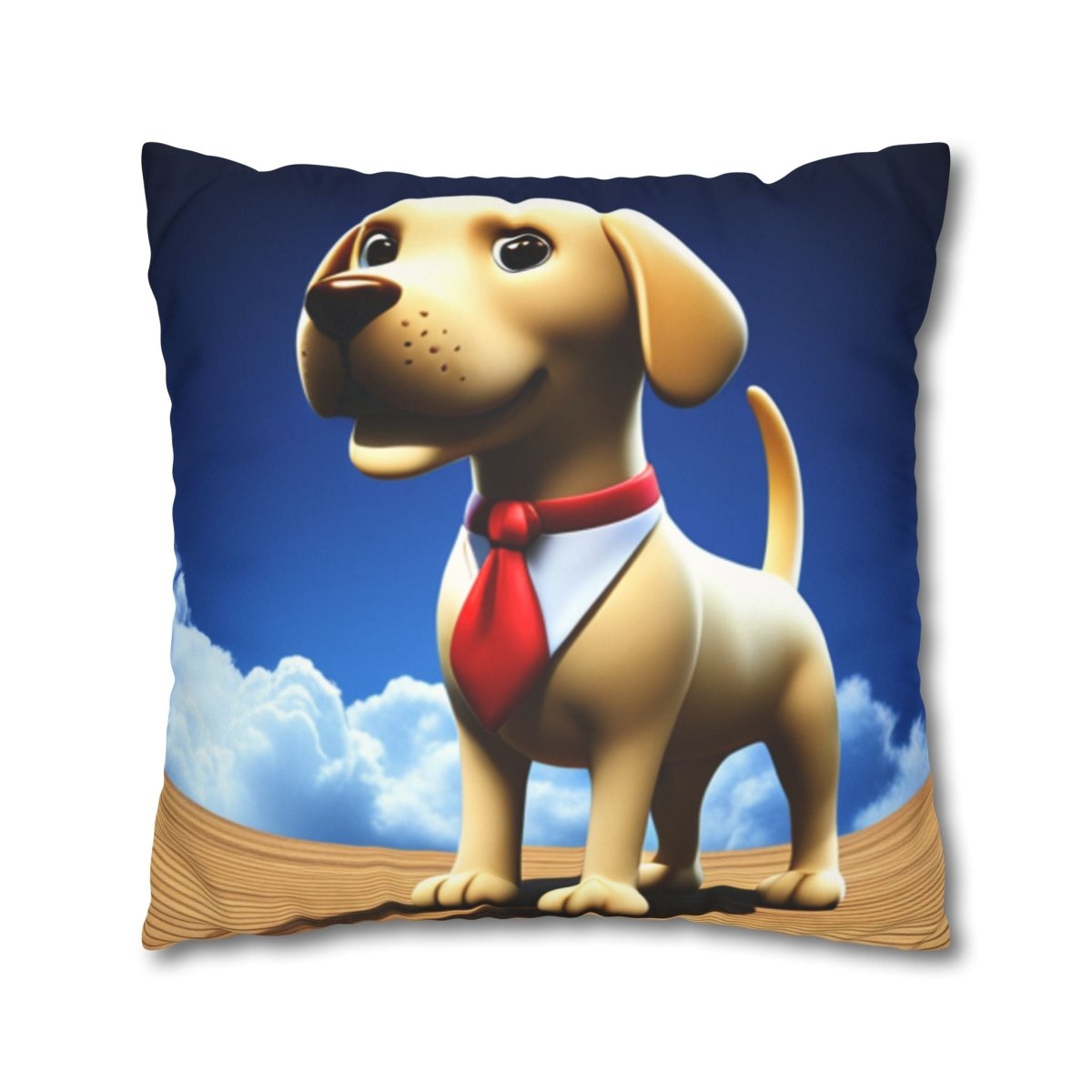 The Executive Canine Faux Suede Square Pillowcase