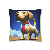 The Executive Canine Faux Suede Square Pillowcase