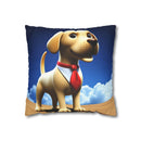 The Executive Canine Faux Suede Square Pillowcase