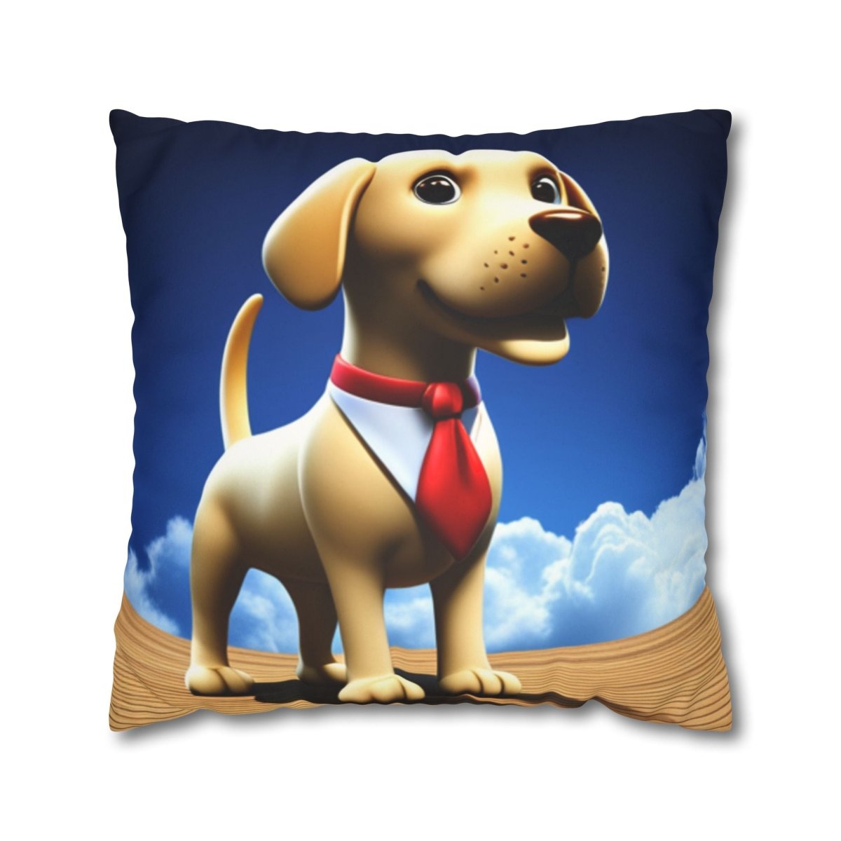 The Executive Canine Faux Suede Square Pillowcase