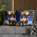 The Executive Canine Faux Suede Square Pillowcase