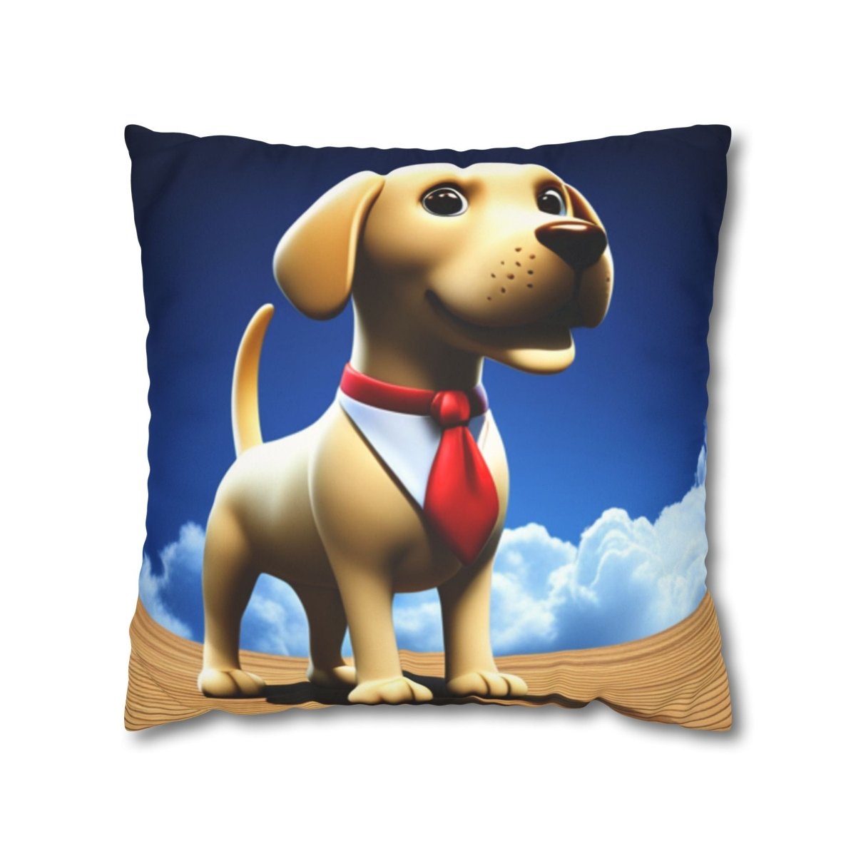 The Executive Canine Faux Suede Square Pillowcase