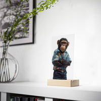 The Simian Sign with Wooden Stand