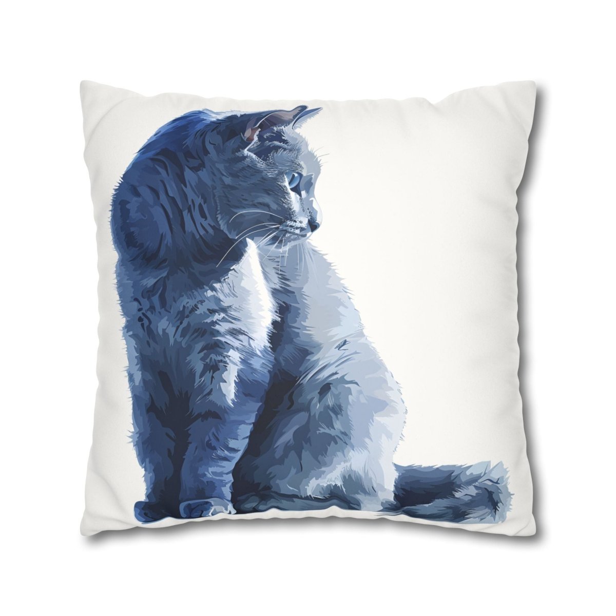 The Watcher Faux Suede Square Pillowcase