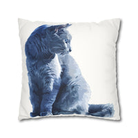 The Watcher Faux Suede Square Pillowcase