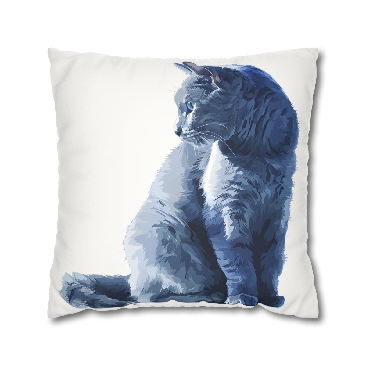 The Watcher Faux Suede Square Pillowcase