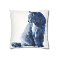 The Watcher Faux Suede Square Pillowcase