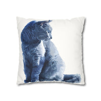 The Watcher Faux Suede Square Pillowcase