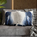 The Watcher Faux Suede Square Pillowcase