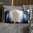 The Watcher Faux Suede Square Pillowcase