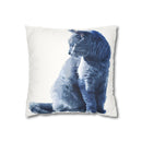 The Watcher Faux Suede Square Pillowcase