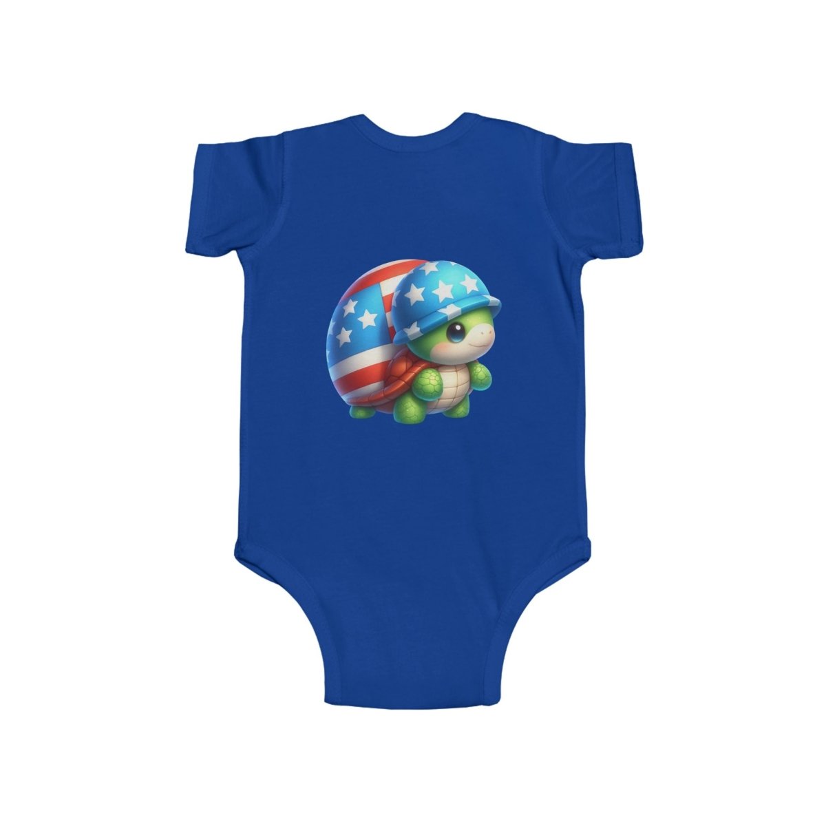 Tiny Turtle, Big Patriot Infant Fine Jersey Bodysuit