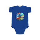 Tiny Turtle, Big Patriot Infant Fine Jersey Bodysuit