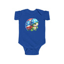 Tiny Turtle, Big Patriot Infant Fine Jersey Bodysuit