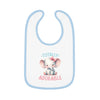 Totally Adorable Baby Contrast Trim Jersey Bib