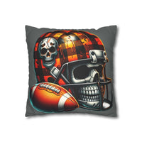 Touchdown of Terror Faux Suede Square Pillowcase