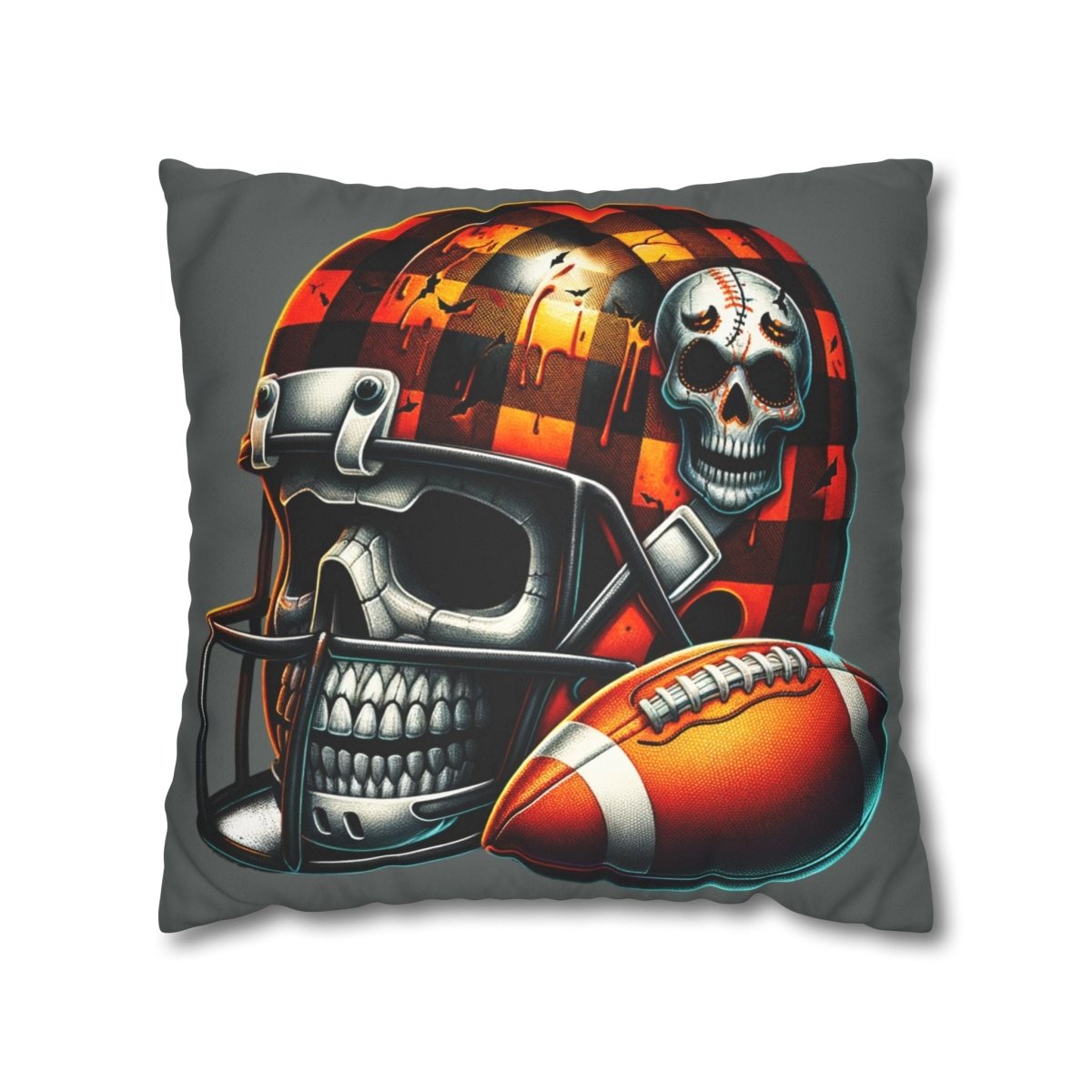 Touchdown of Terror Faux Suede Square Pillowcase