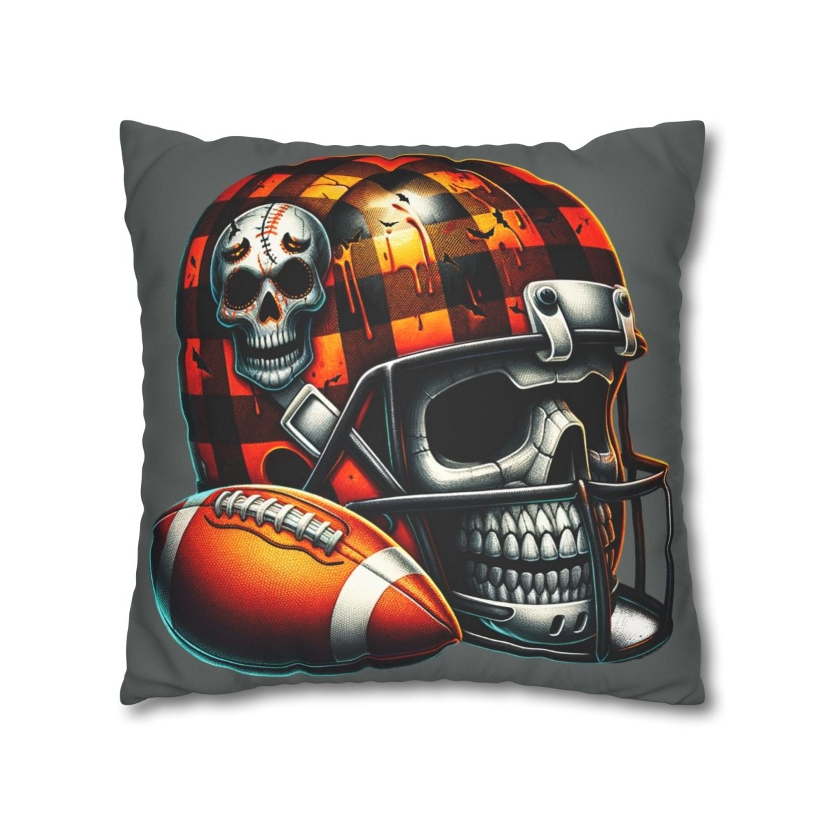 Touchdown of Terror Faux Suede Square Pillowcase