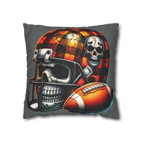 Touchdown of Terror Faux Suede Square Pillowcase