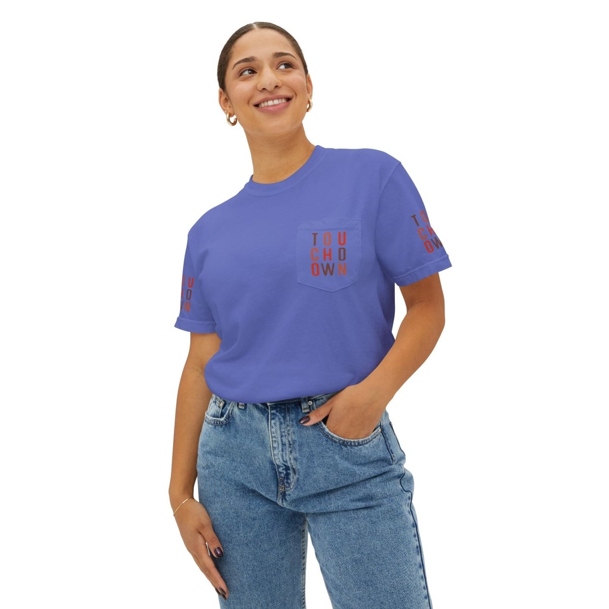 Touchdown Unisex Garment - Dyed Pocket T-Shirt