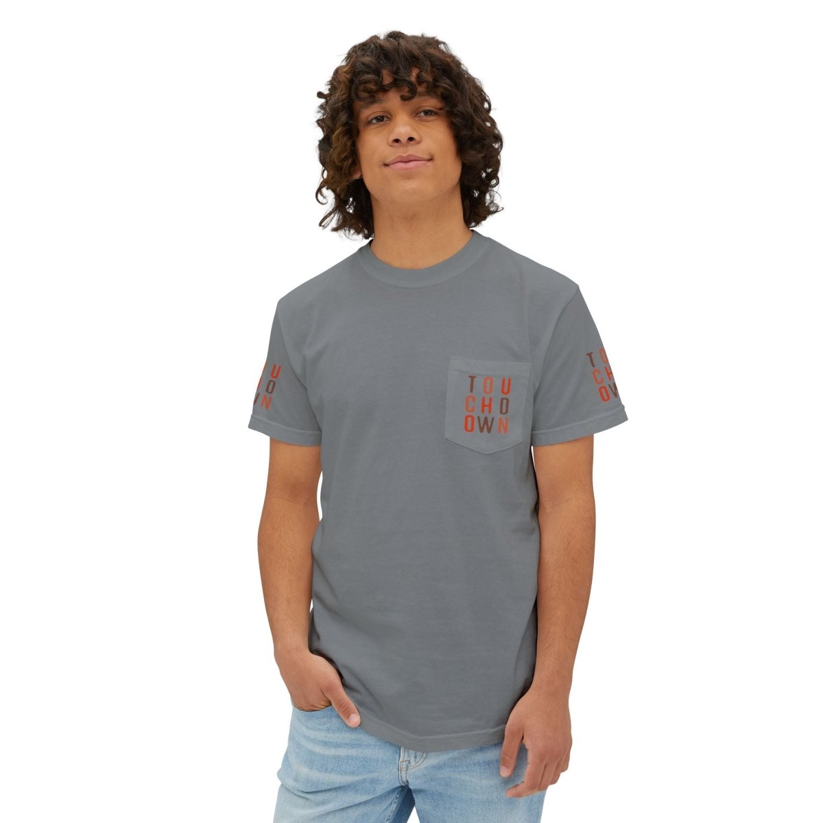 Touchdown Unisex Garment - Dyed Pocket T-Shirt