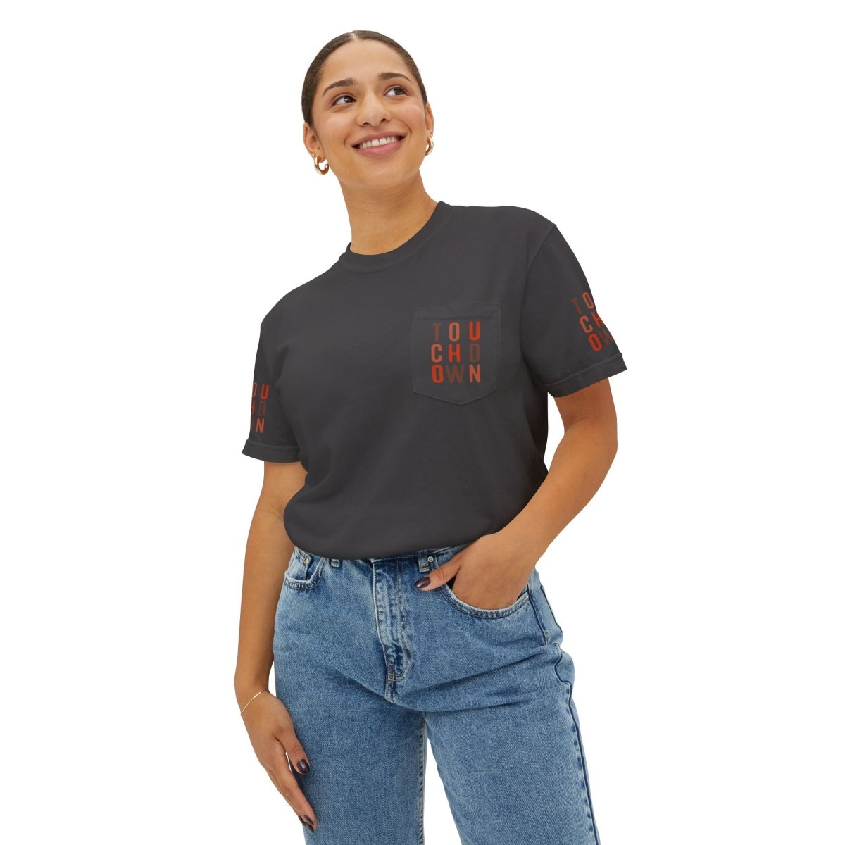 Touchdown Unisex Garment - Dyed Pocket T-Shirt