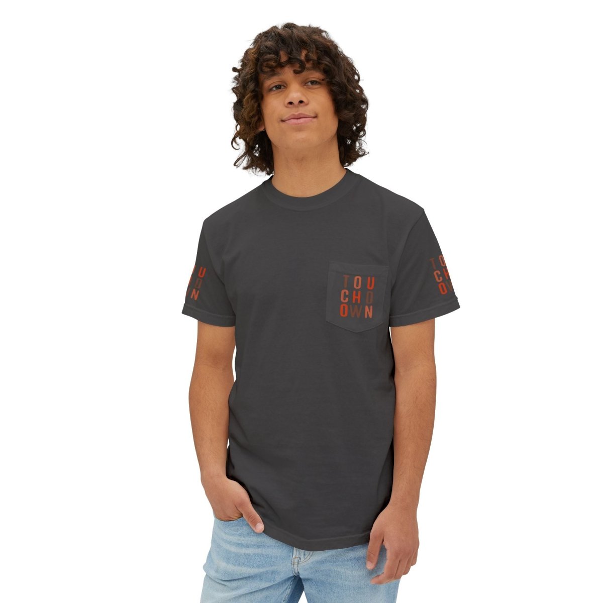 Touchdown Unisex Garment - Dyed Pocket T-Shirt