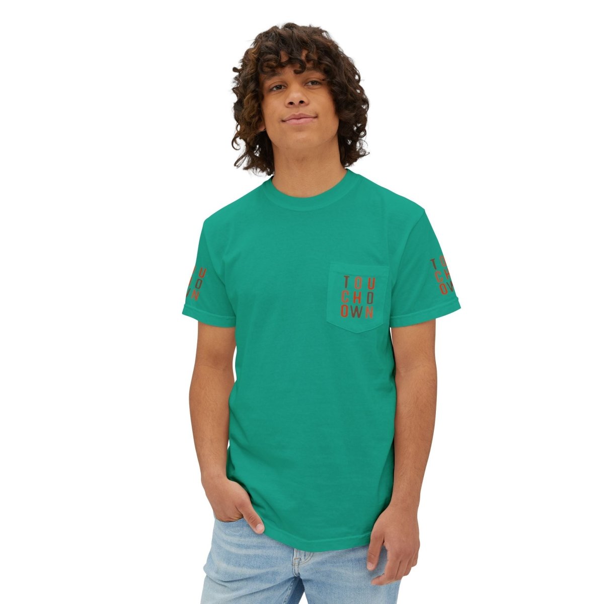 Touchdown Unisex Garment - Dyed Pocket T-Shirt