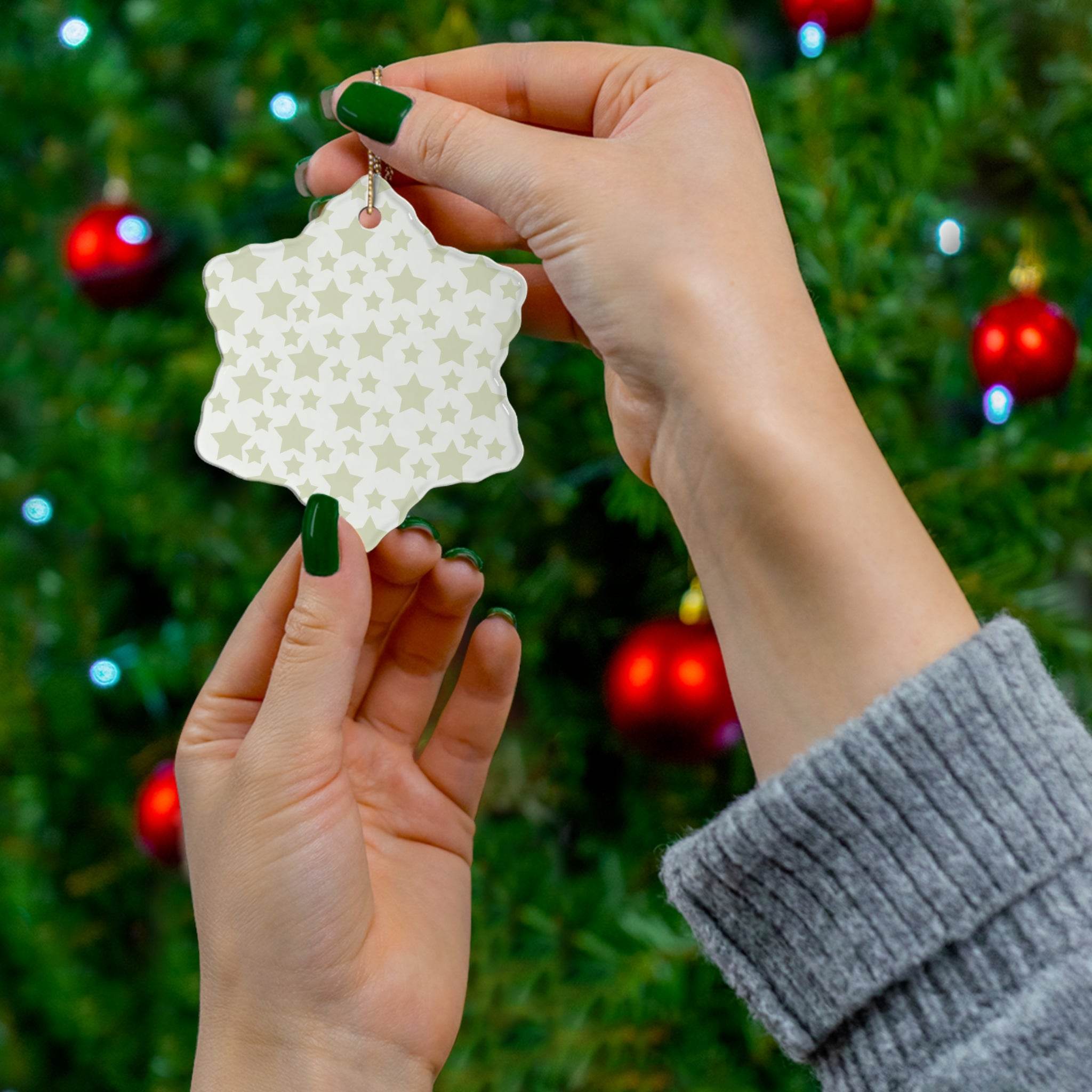 Twinkling Stars Ceramic Ornament - 4 Shapes