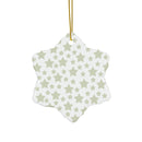 Printify seasonal decoration featuring twinkling stars holiday decoration in a star-shaped hanging ornament