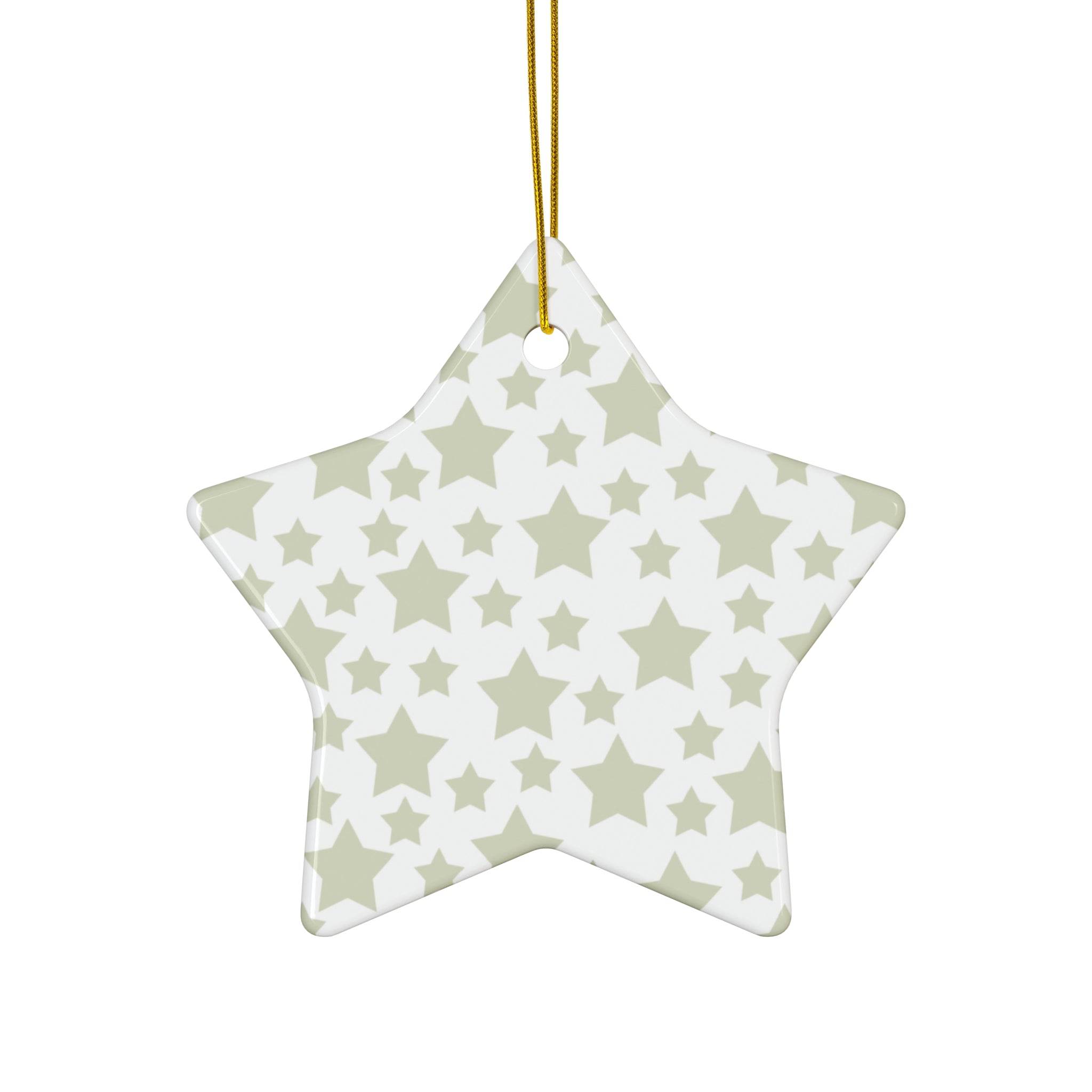 Twinkling Stars Ceramic Ornament - 4 Shapes