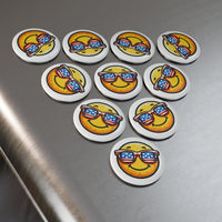 USA Smiley Button Magnet