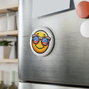 USA Smiley Button Magnet