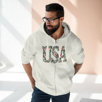 USA Unisex Zip Hoodie