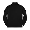 Black long-sleeve sweatshirt from Printify made from eco-friendly athletic wear materials