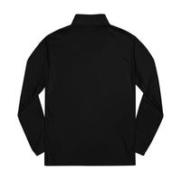 Black long-sleeve sweatshirt from Printify made from eco-friendly athletic wear materials