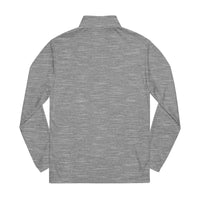 Gray eco-friendly athletic wear sweatshirt with a full back view, perfect for active lifestyles