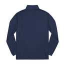 Navy eco-friendly athletic wear sweatshirt with a sleek design and comfortable fit