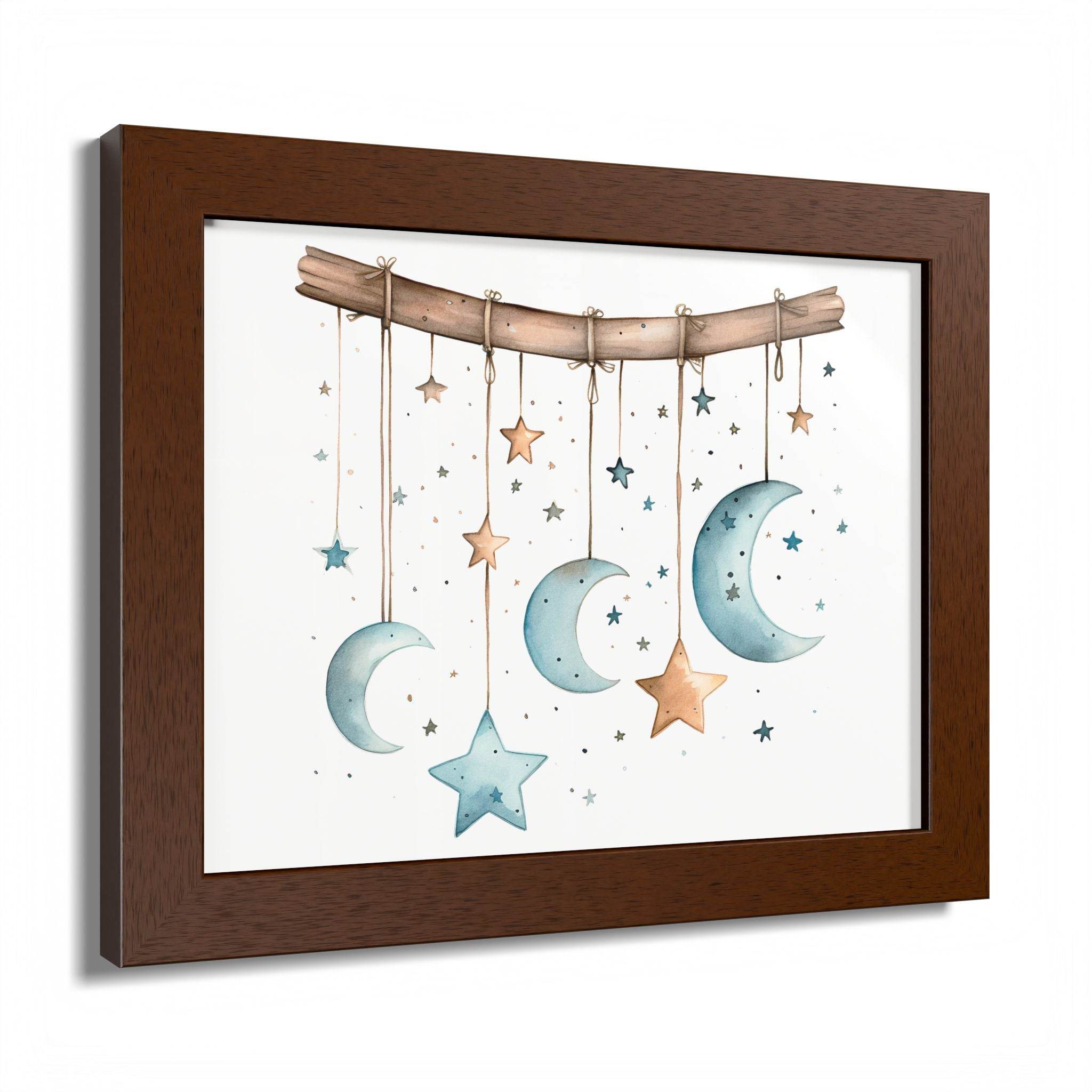 Dreamy Celestial Horizontal Framed Poster Multi-Color
