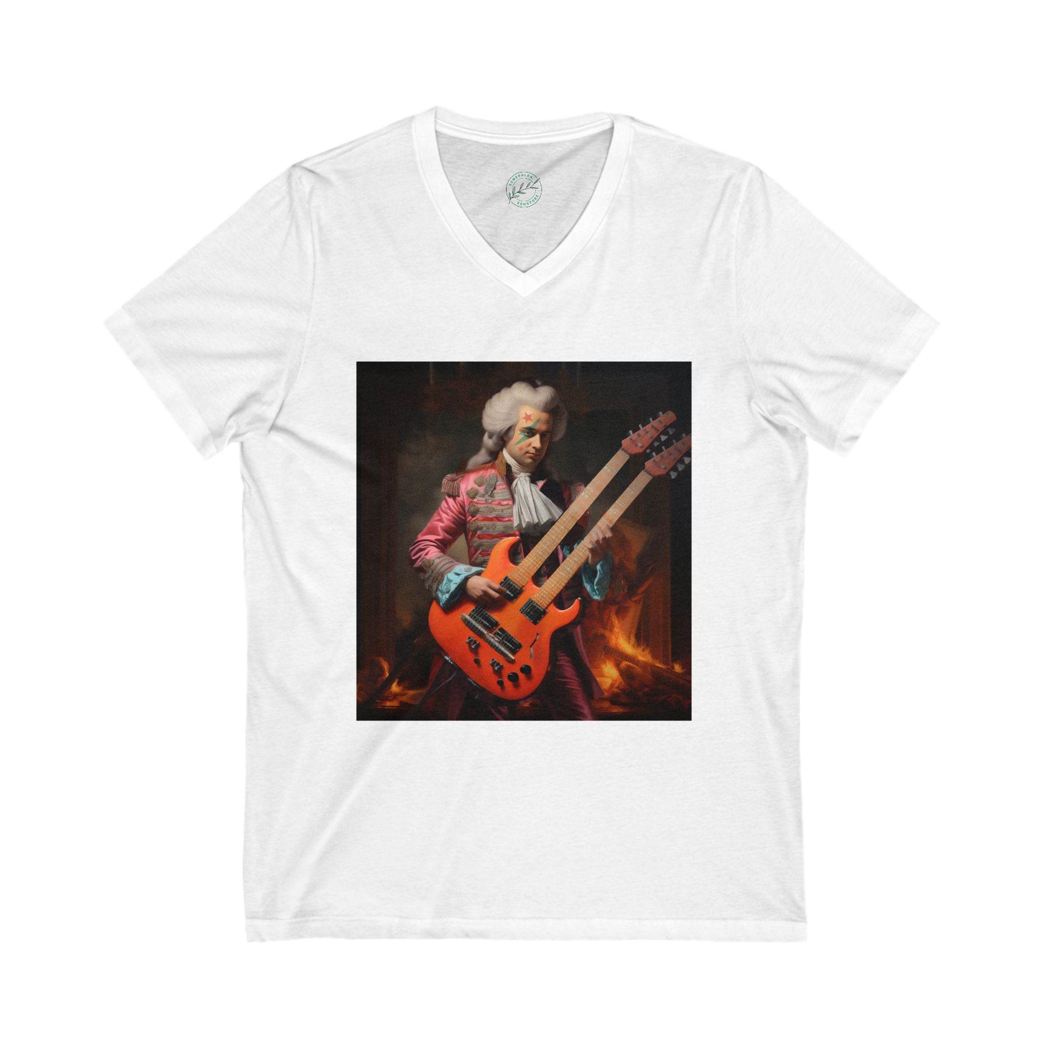 Amadeus Unisex Jersey Short Sleeve V-Neck Tee