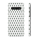 Printify winter forest snap case with green pine tree pattern for phone protection